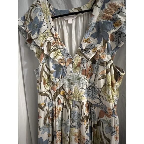 Lauren Conrad Multicolor Floral Midi Dress Sz S - Picture 2 of 7